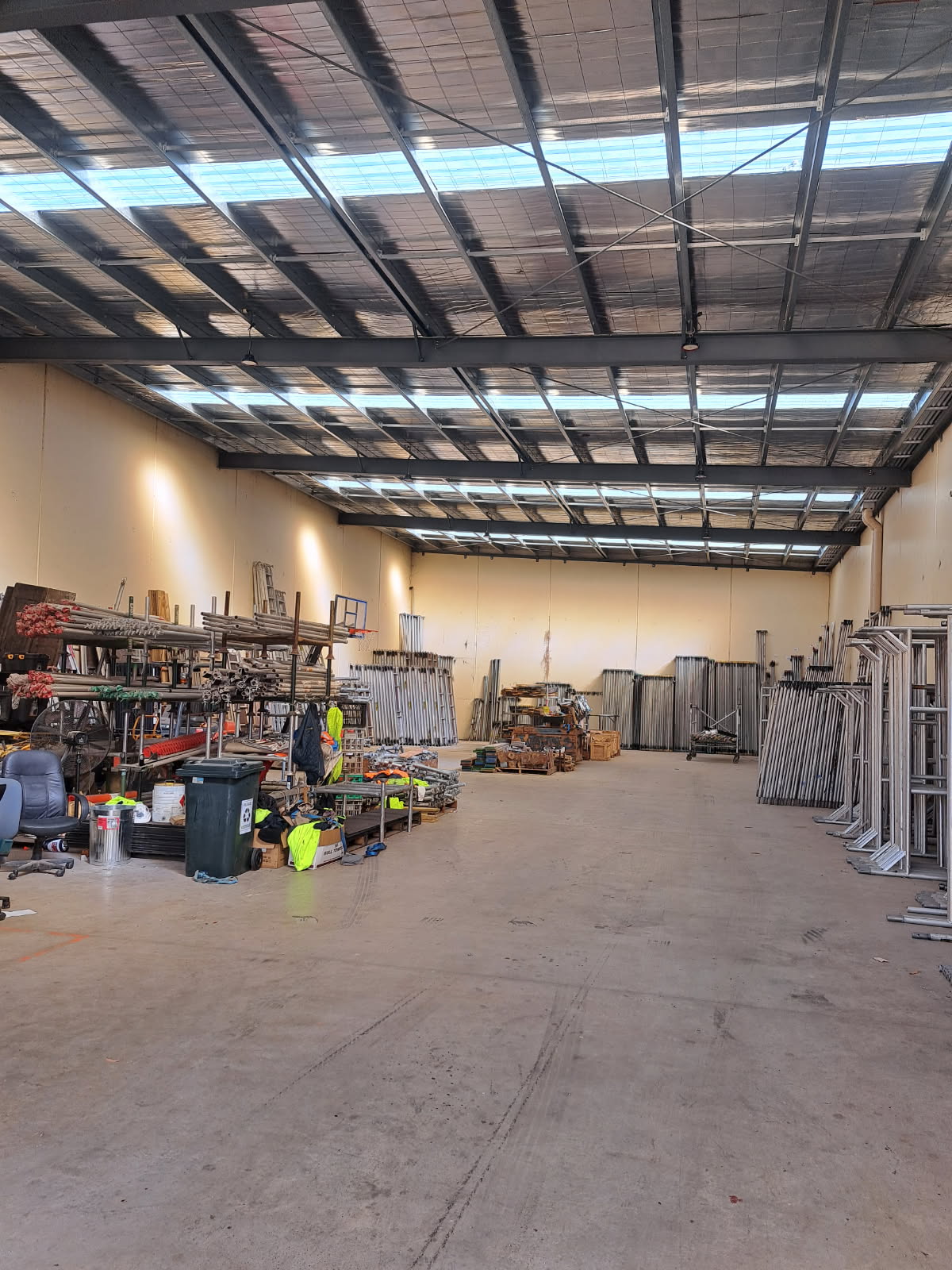 After polycarbonate replacement showing bright and productive interior