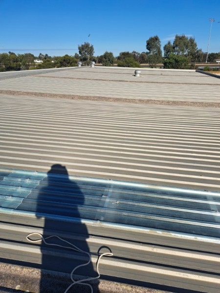 First new polycarbonate panel installed